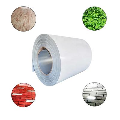 PPGI / PPGL بطاقة الفولاذ المطبوعة لفائف الطول المخصص 0.13mm-0.7mm سمك