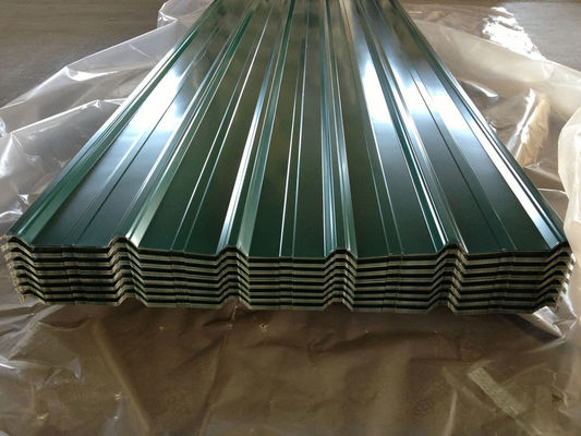 270-500MPa صفيحة الفولاذ المموجة 0.13mm-0.5mm سمك للسقف