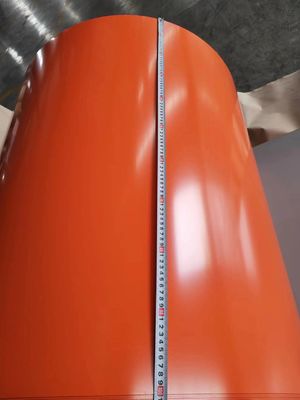 كوب من الفولاذ PPGL الأحمر 0.13mm-0.8mm مغلفة كوب معدني مقاوم للتآكل