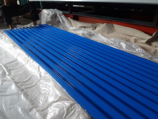 طبقة السقف المصممة حسب الطلب Az/zn/color Coating Roofing Sheet للنوع T و نوع Wave