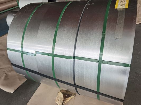 طلاء الزنك المغلف من الفولاذ المعدني الرقيق 50-275g / m2 إطالة 20-30%