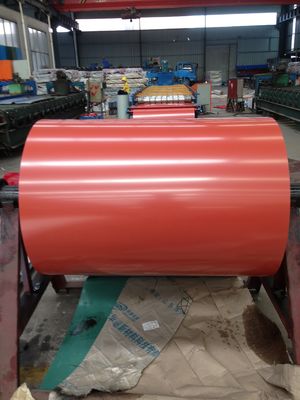 508mm / 610mm PPGI لفائف الفولاذ المغلفة لبناء مواد البناء