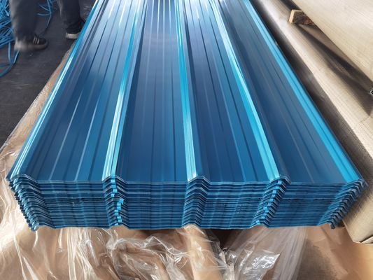 صلابة عالية 60-95HRB صفيحة الفولاذ المموجة السطح 20-275g / M2 طبقة الزنك